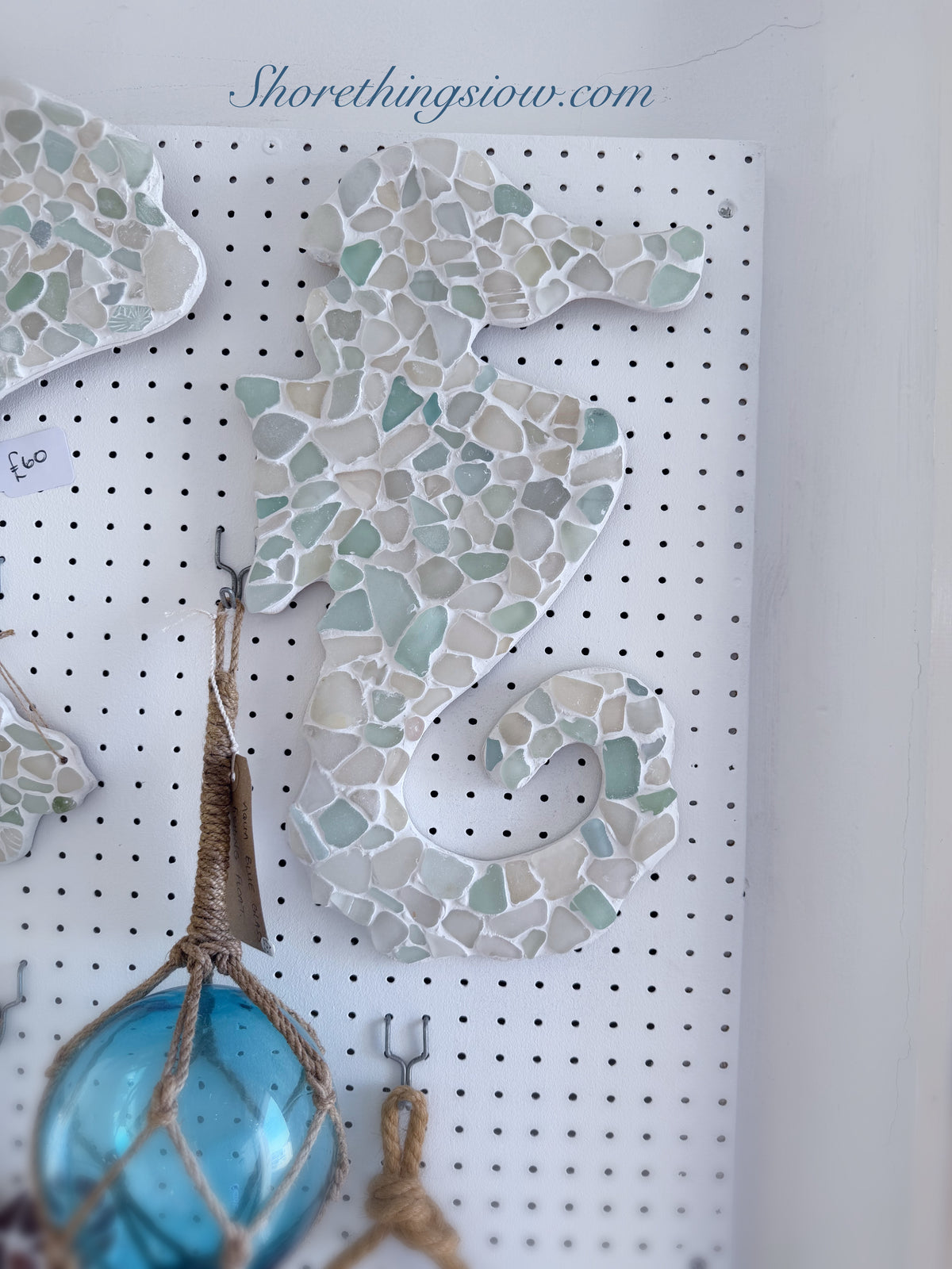 Sea Glass Seahorse 35cm