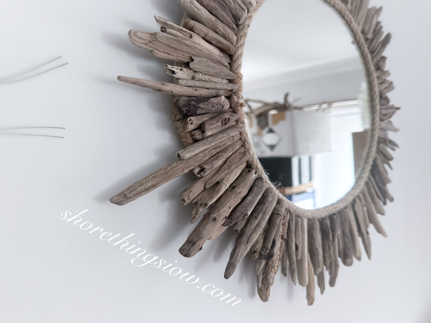 Driftwood Oval Mirror 50cm