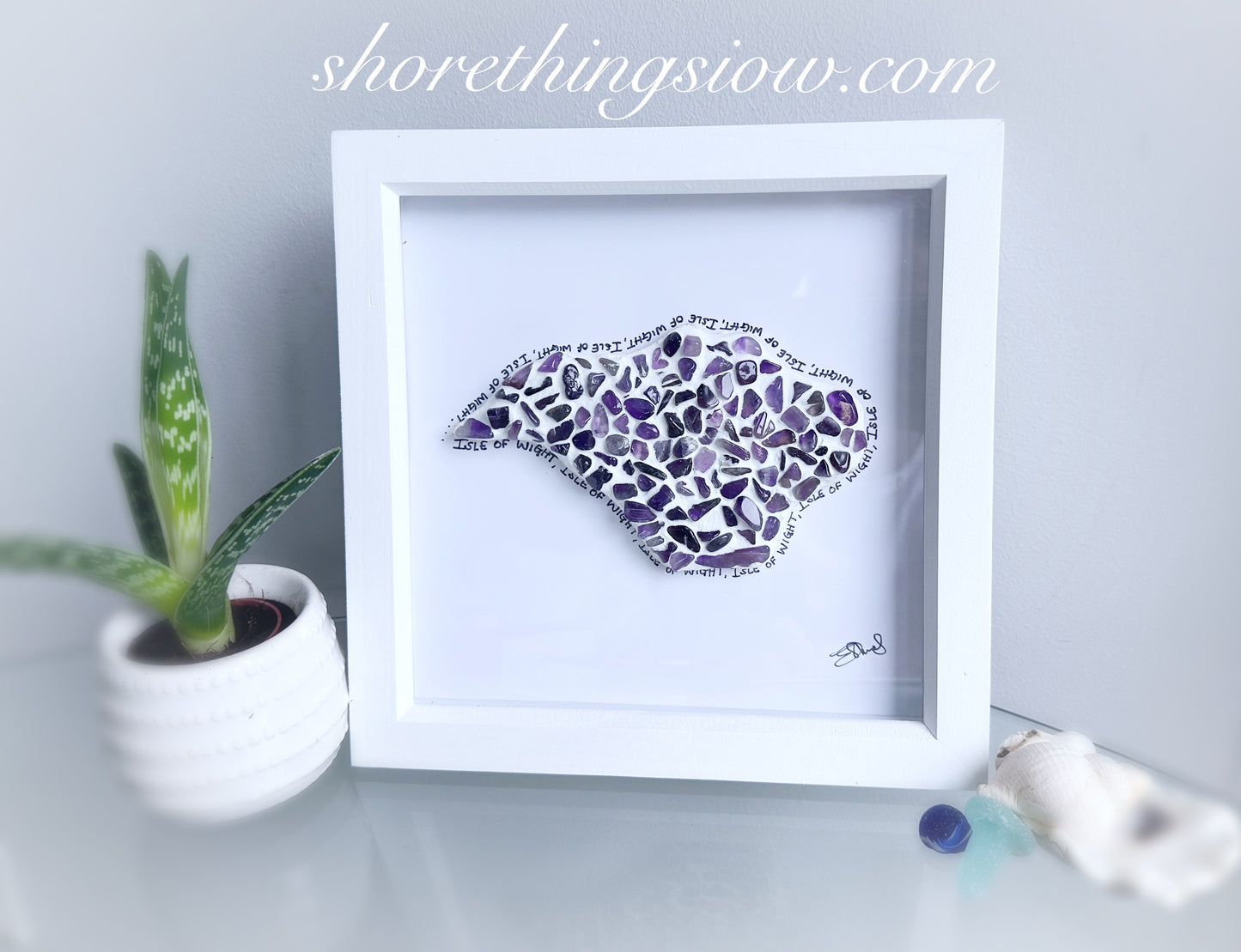 Amethyst Isle of Wight Box Frame