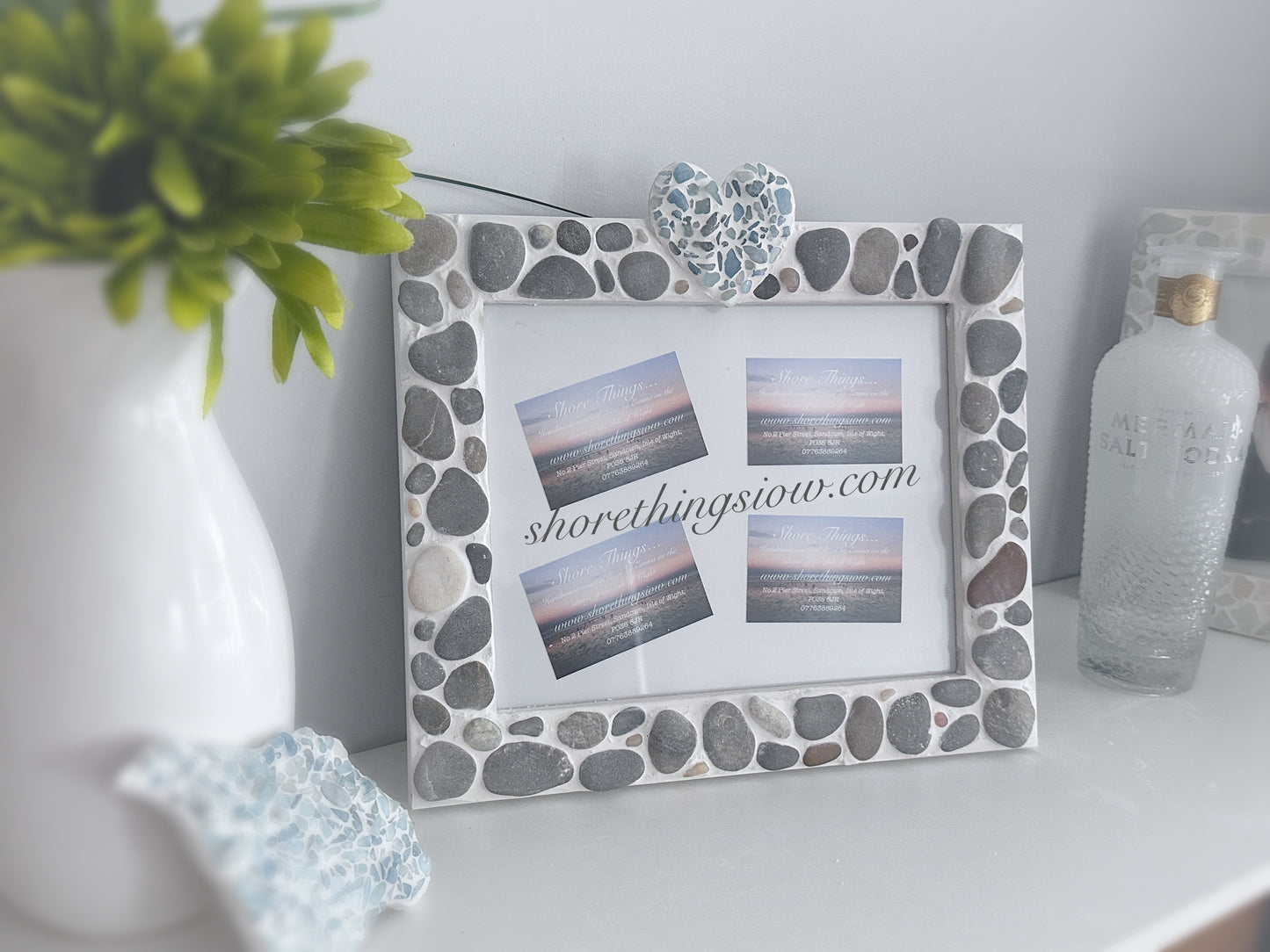 Pebble & Aqua Marine Photo Frame 8x10”