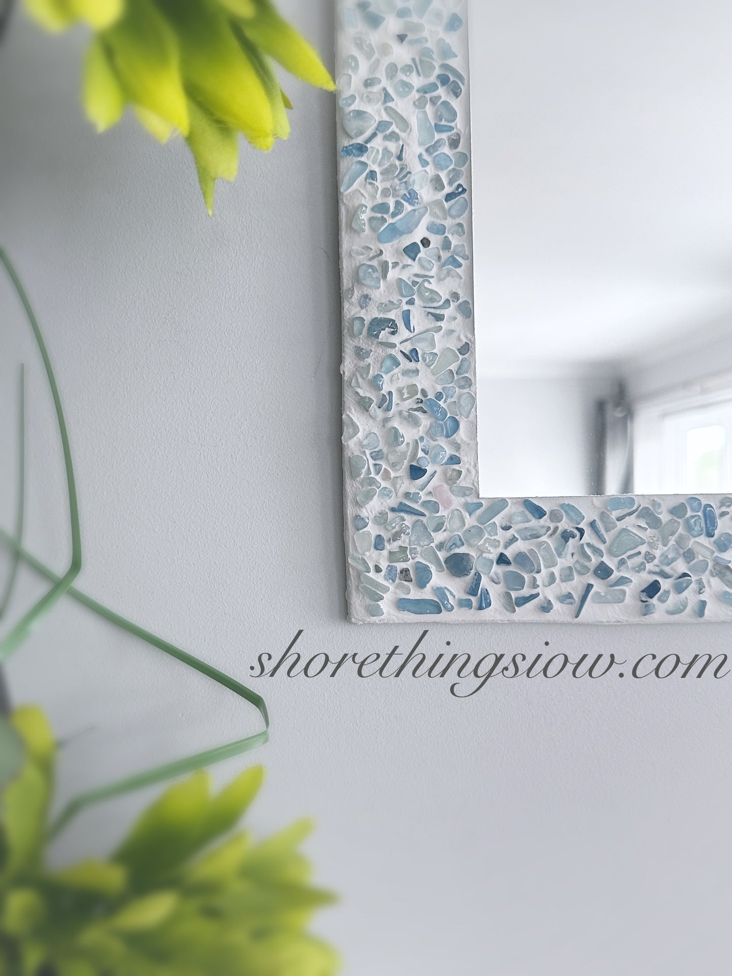 Aqua Marine Crystal Mirror