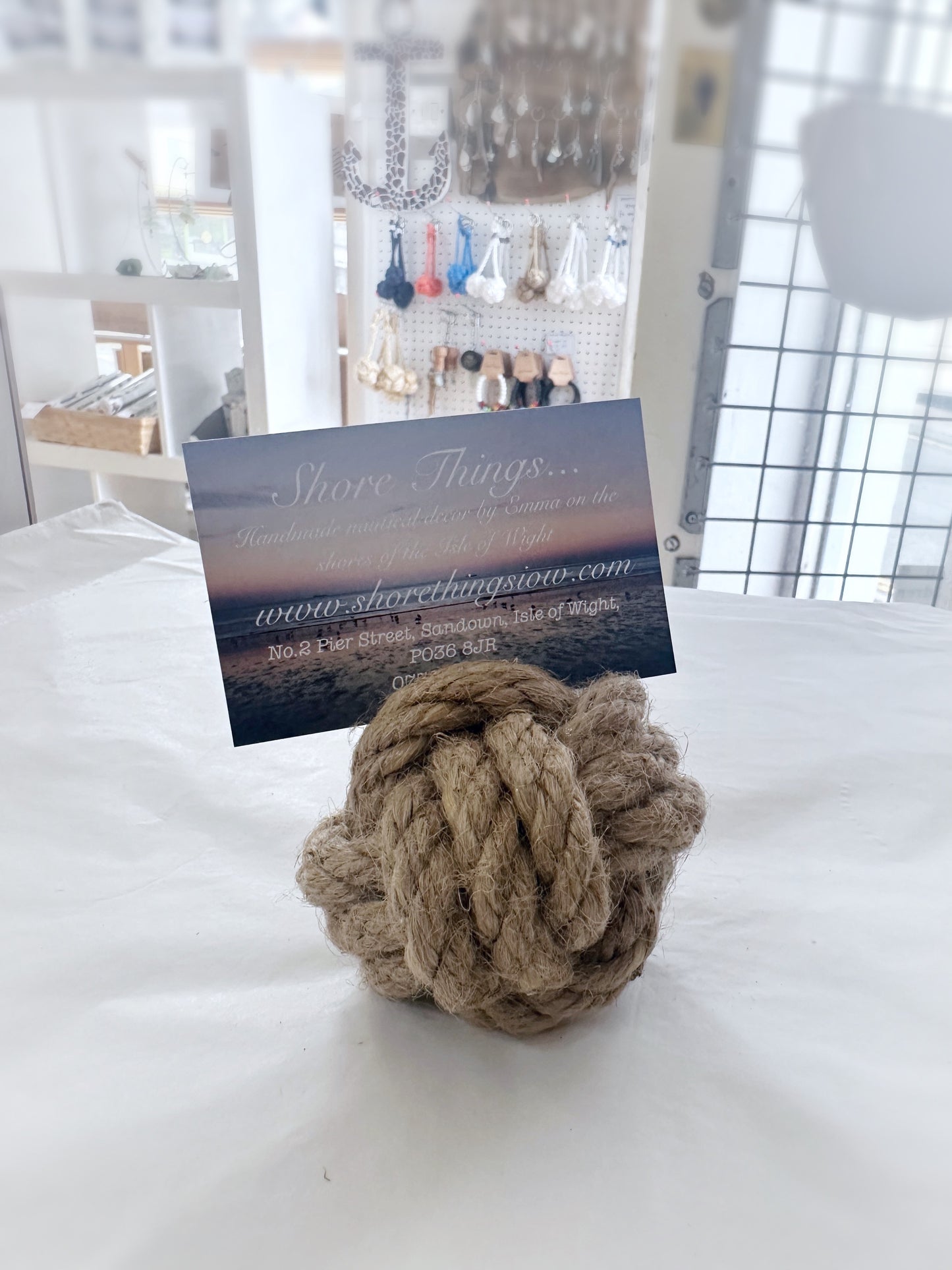 Rope Place Card Holder
