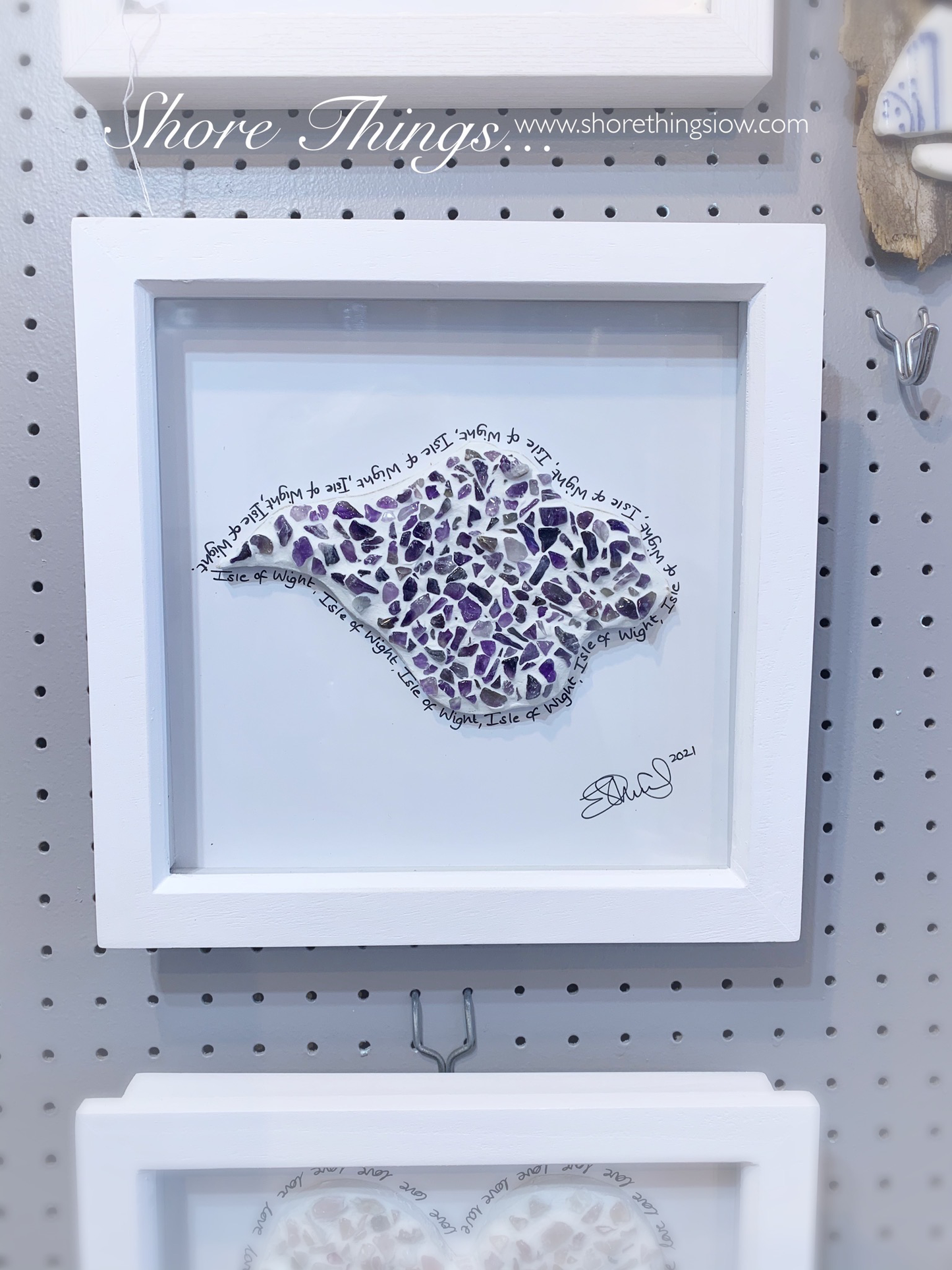 Amethyst Isle of Wight Box Frame