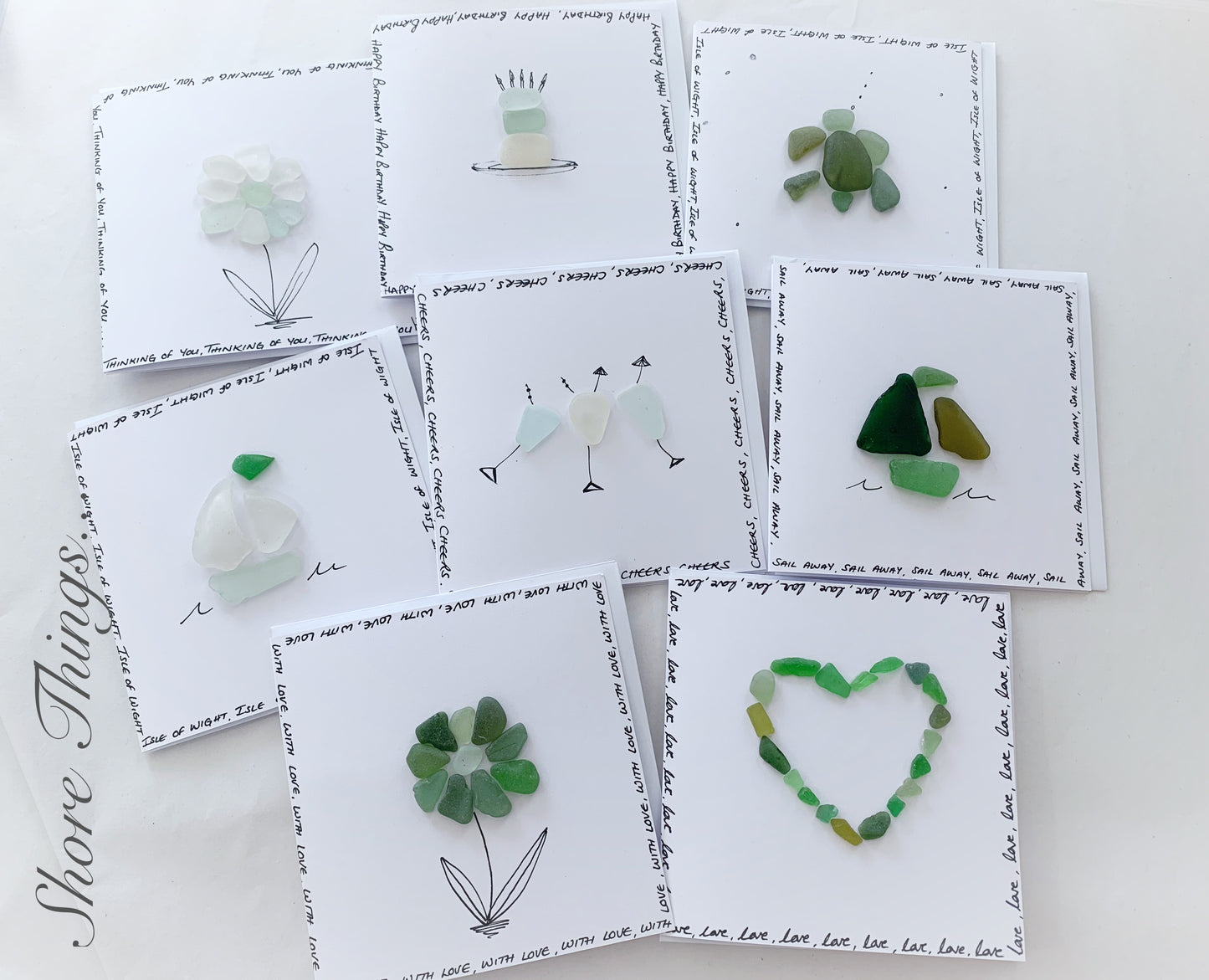 Sea Glass Cards