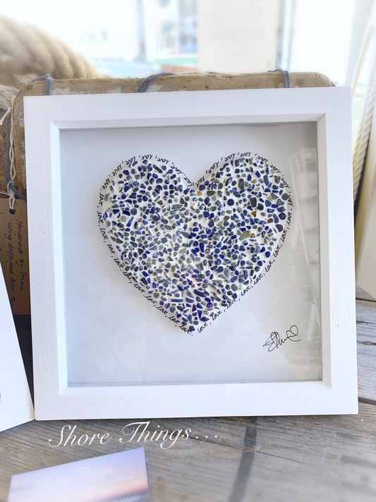 Lapis Lazuli Heart Box Frame