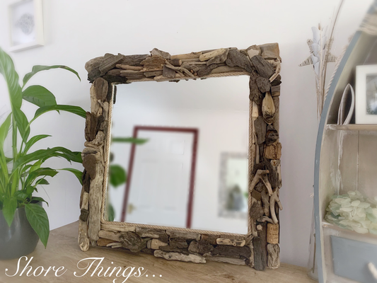 Driftwood Mirror 24”x24”