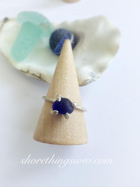 Silver Sea Glass Ring