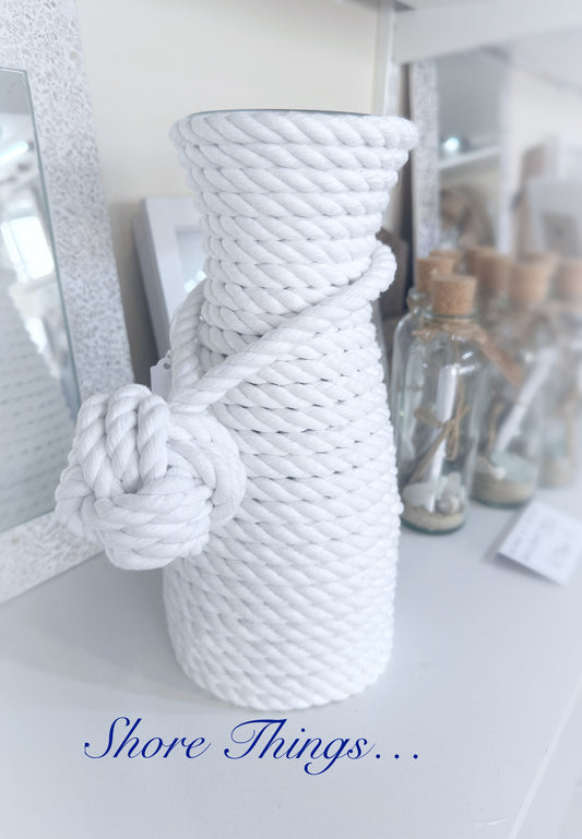 White Rope Vase