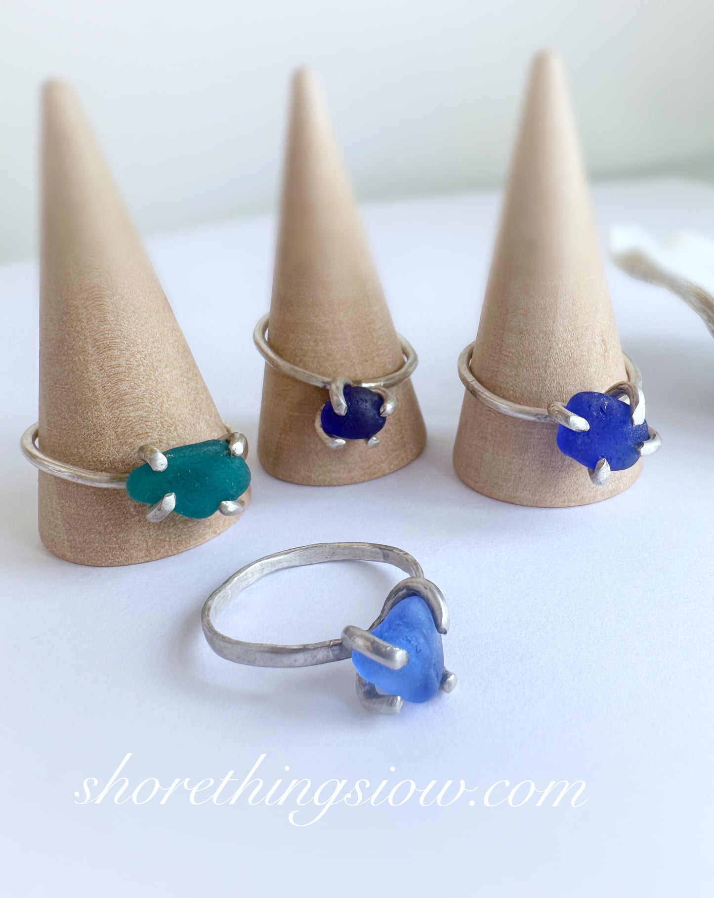 Silver Sea Glass Ring