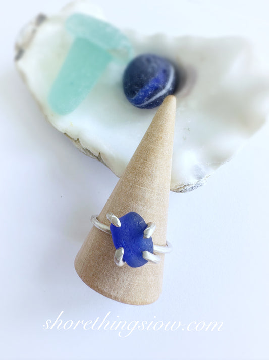 Silver Sea Glass Ring