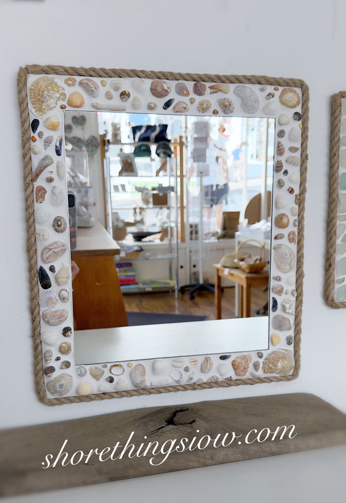 Shell Mirror 16”x18”