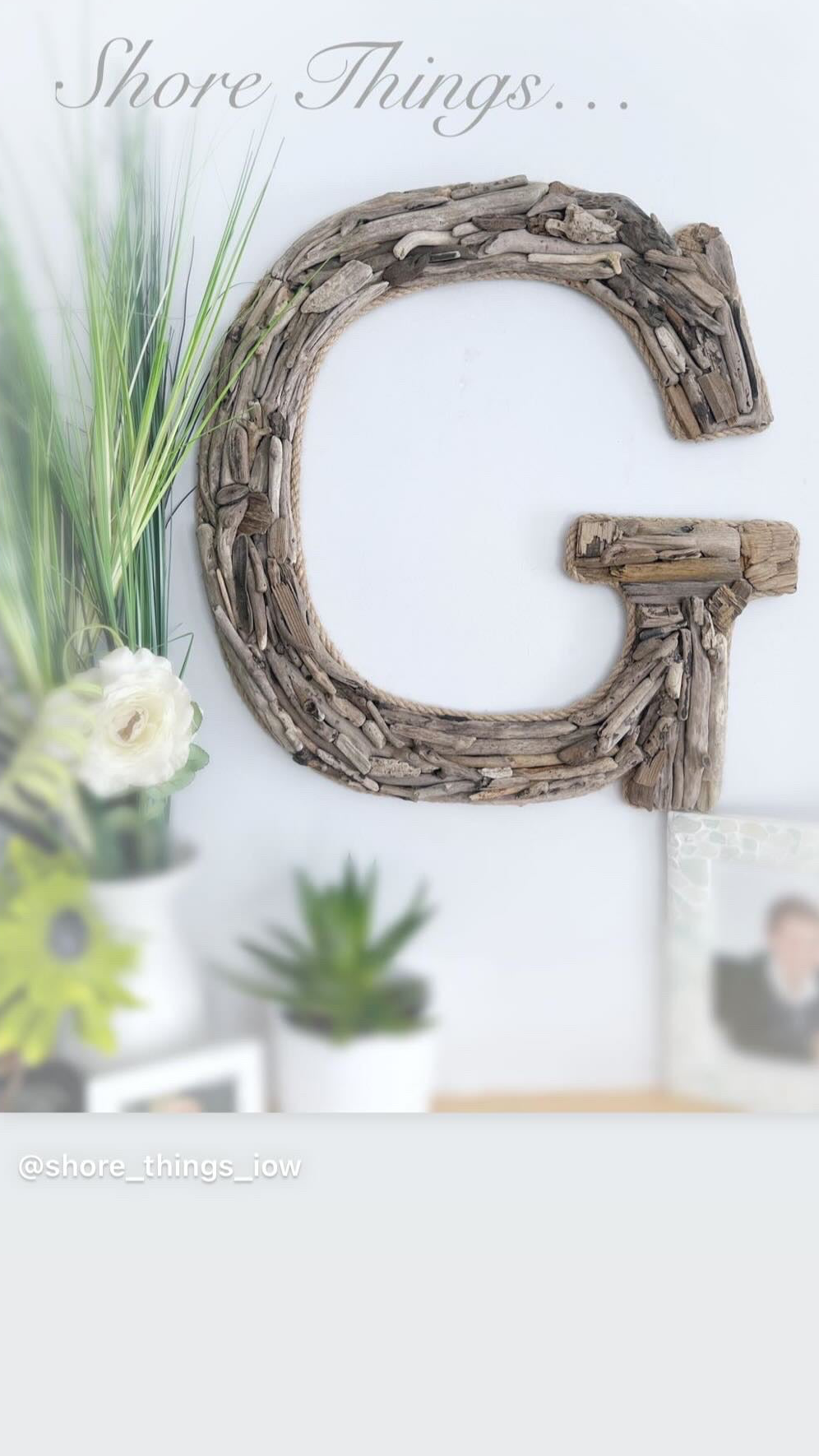 Driftwood Letter Large 55cm