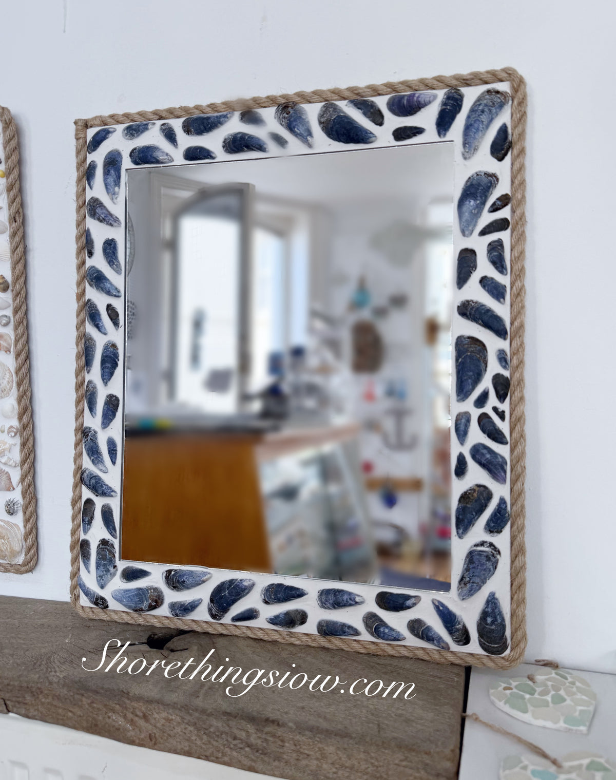 Mussel Shell mirror