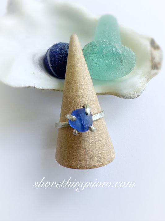 Silver Sea Glass Ring