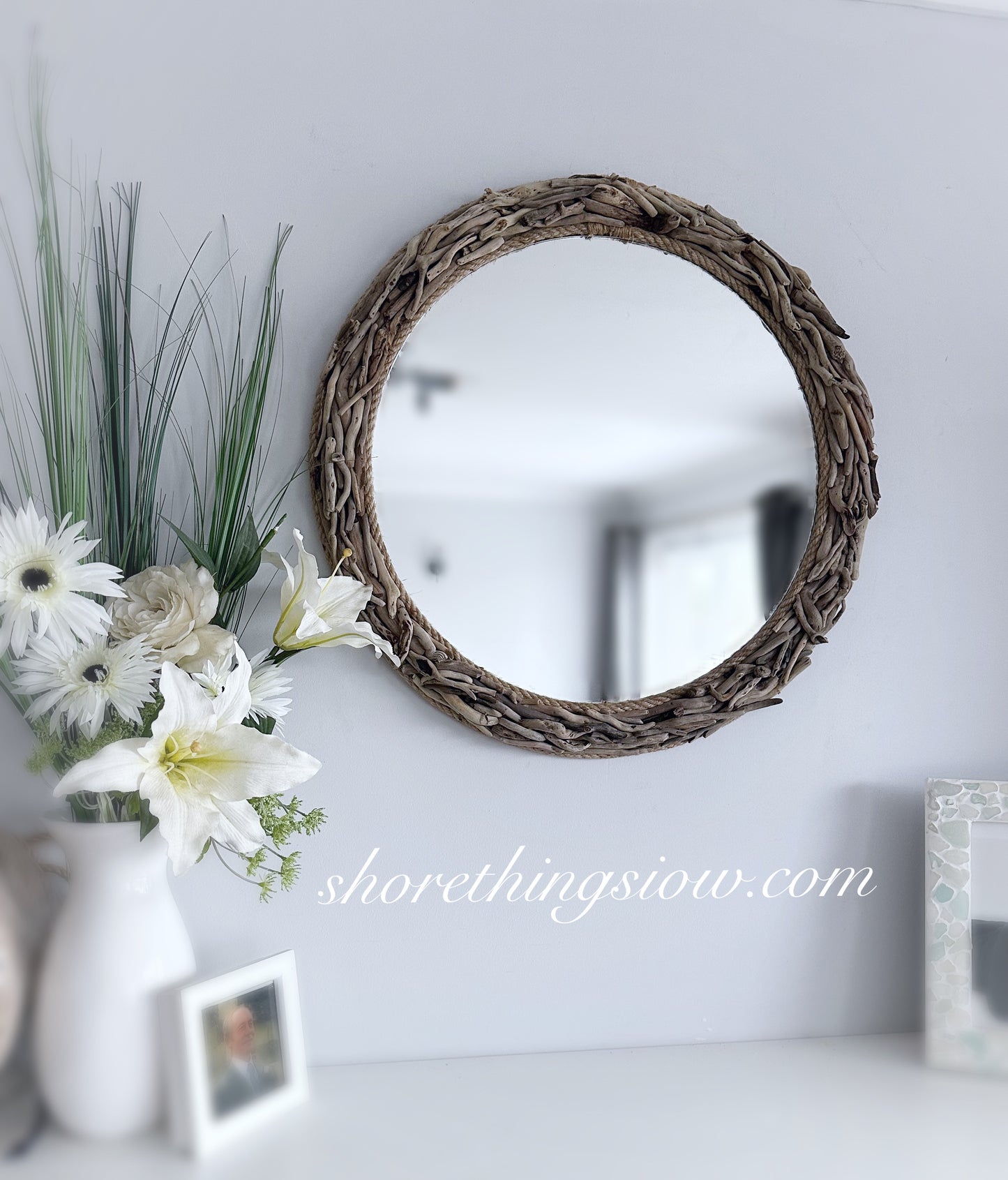Driftwood Mirror 22”