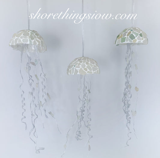 Sea Glass Jellyfish Decoration