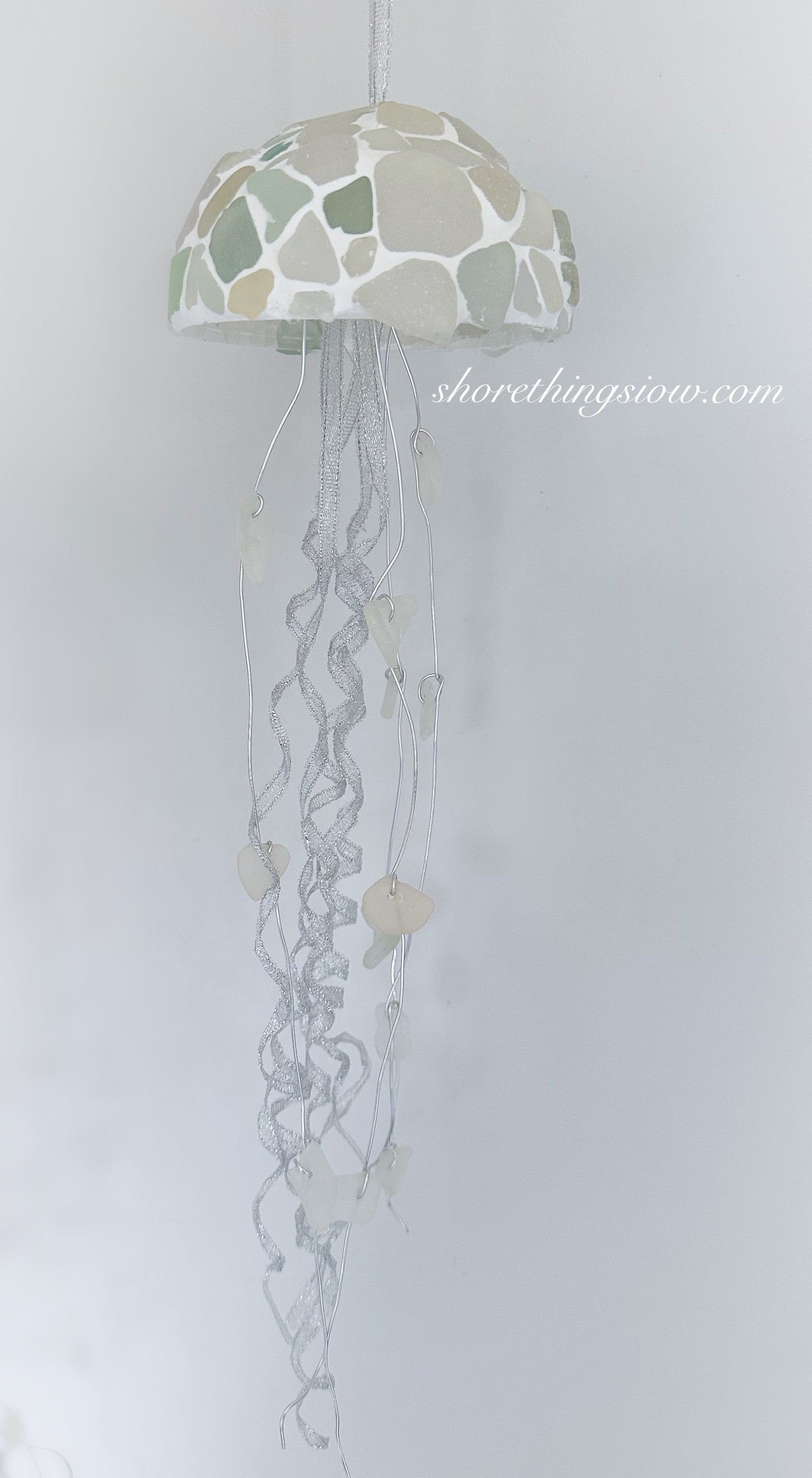 Sea Glass Jellyfish Decoration