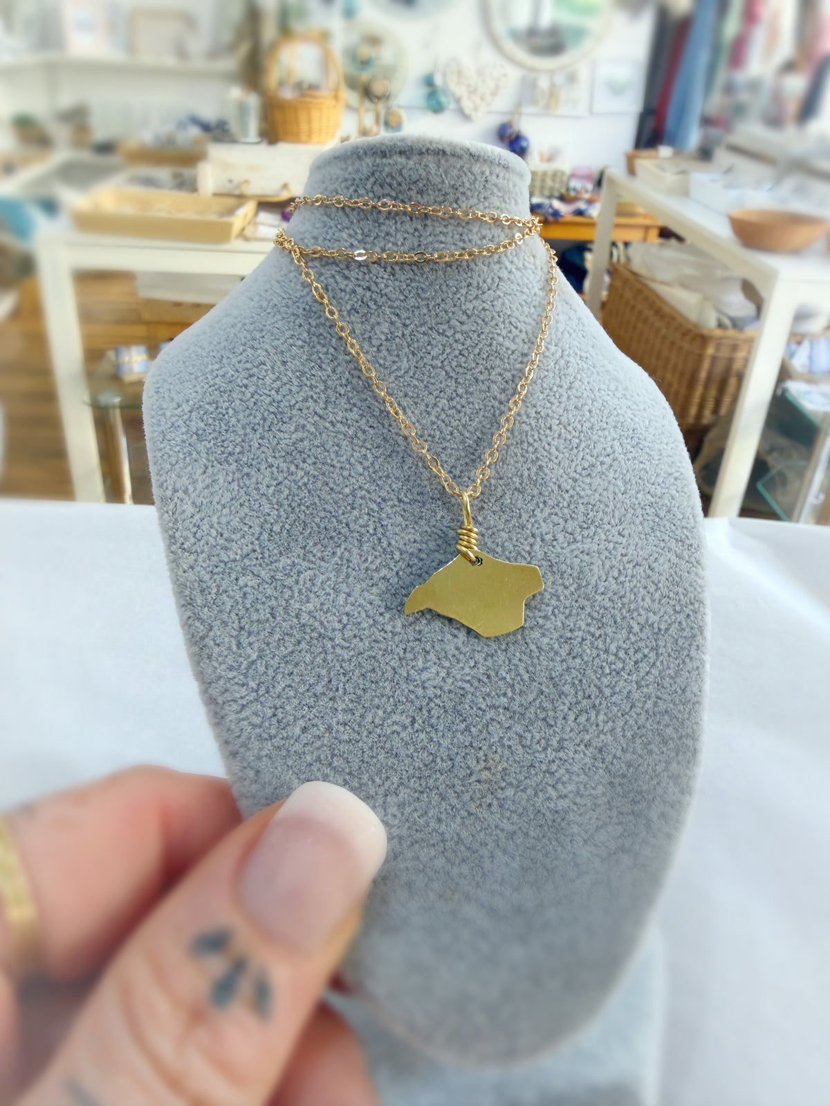 Brass Isle of Wight 20” necklace