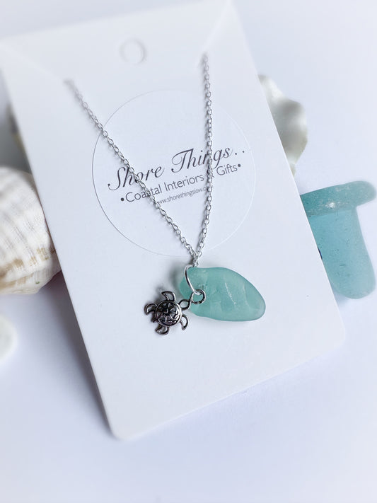 Sea Glass Necklace & Charm