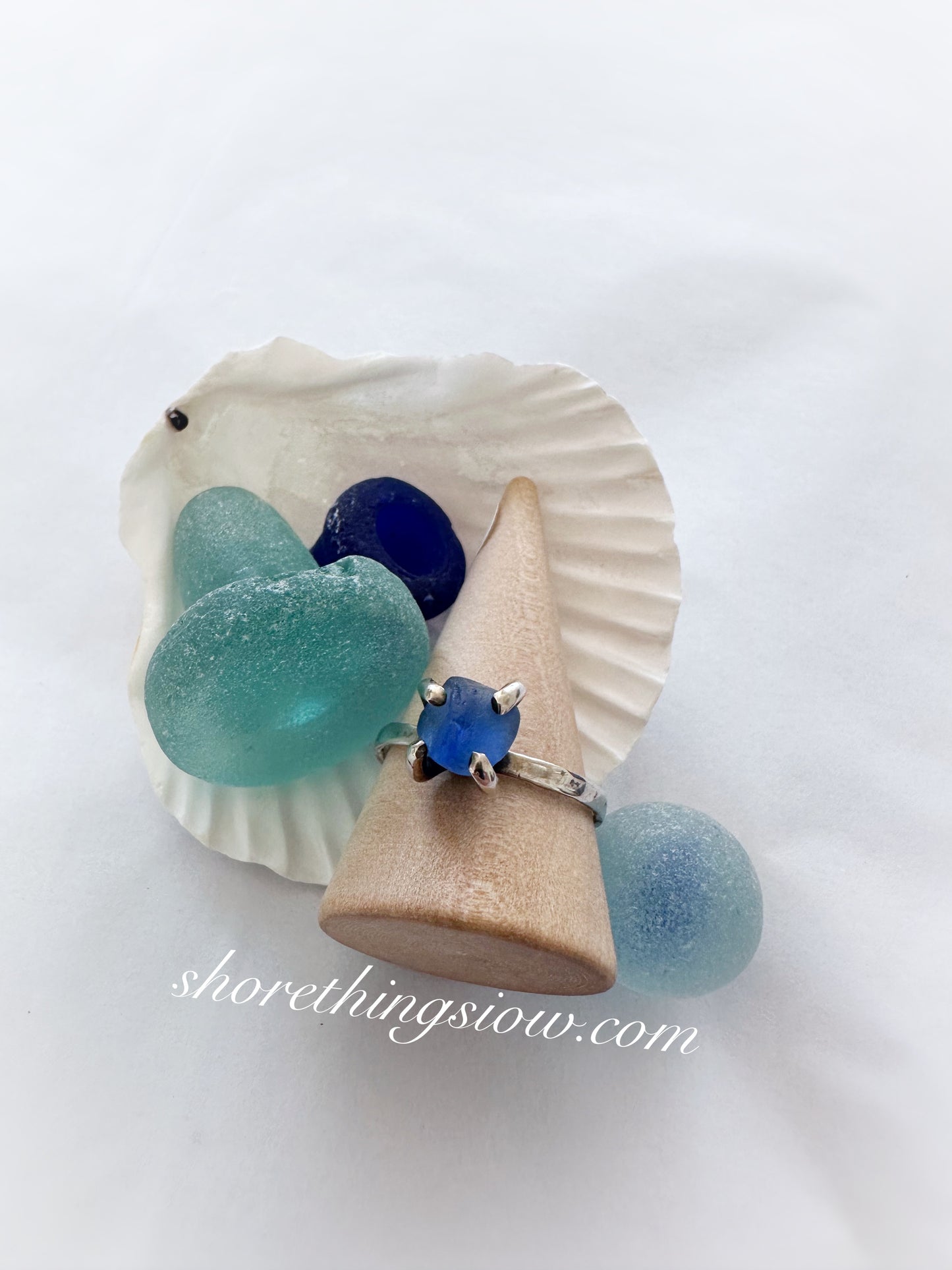 Silver Sea Glass Ring