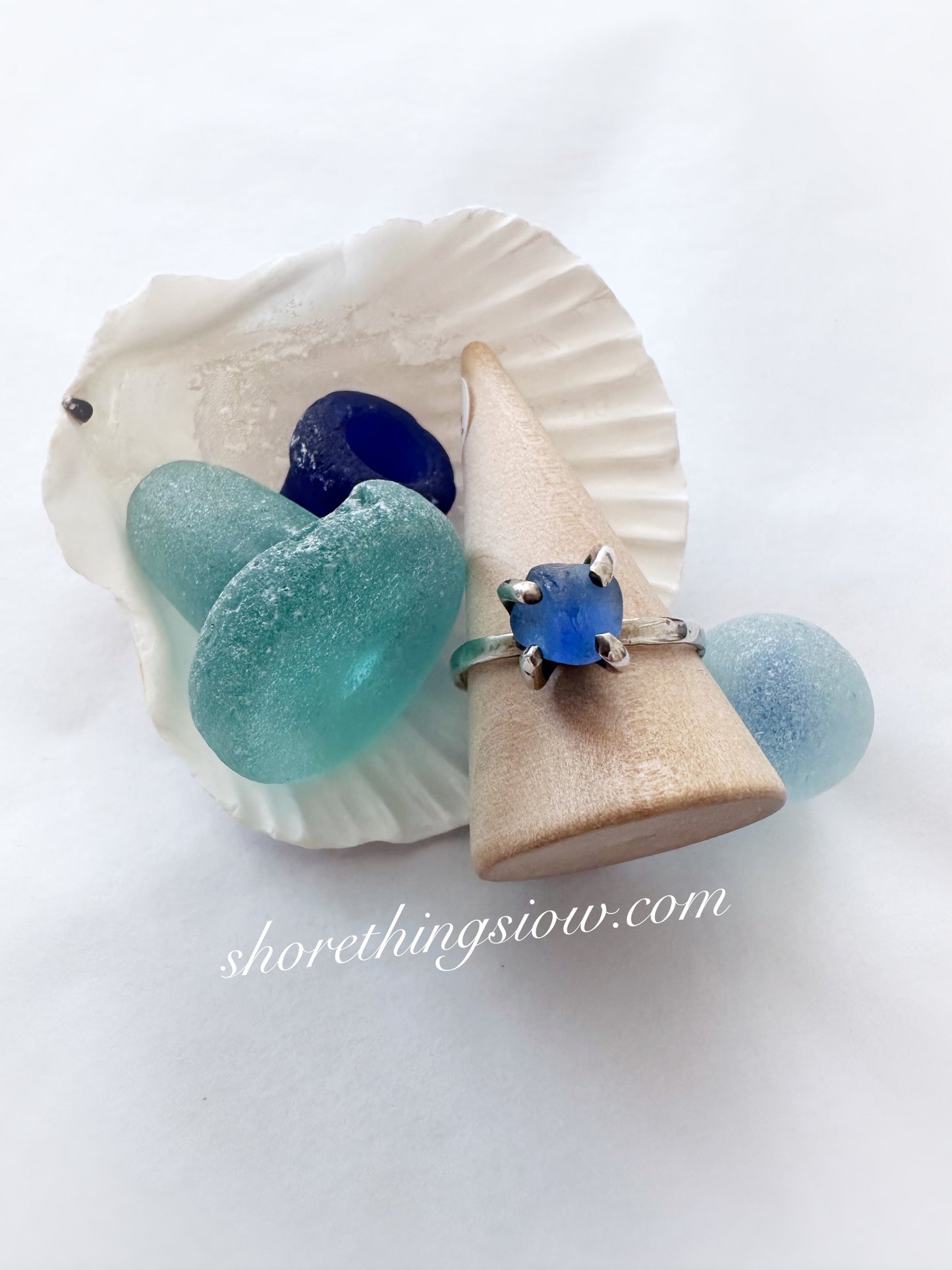 Silver Sea Glass Ring