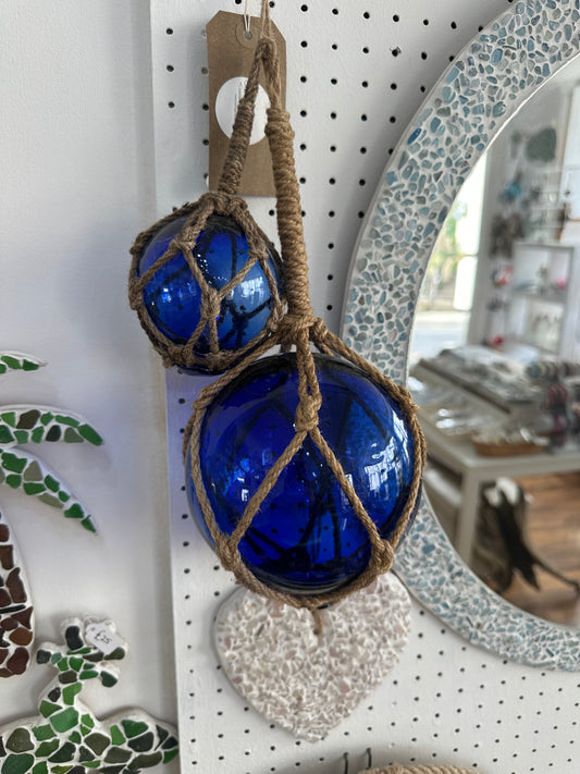 Cobalt Blue Glass Buoys