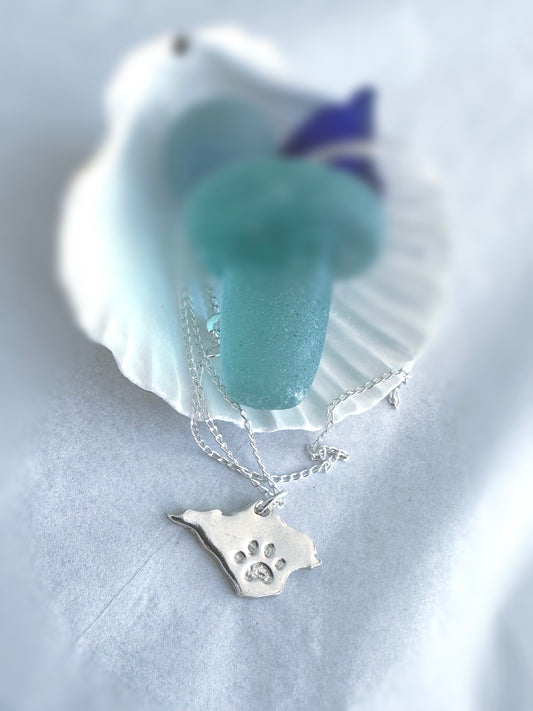 Isle of Wight silver necklace