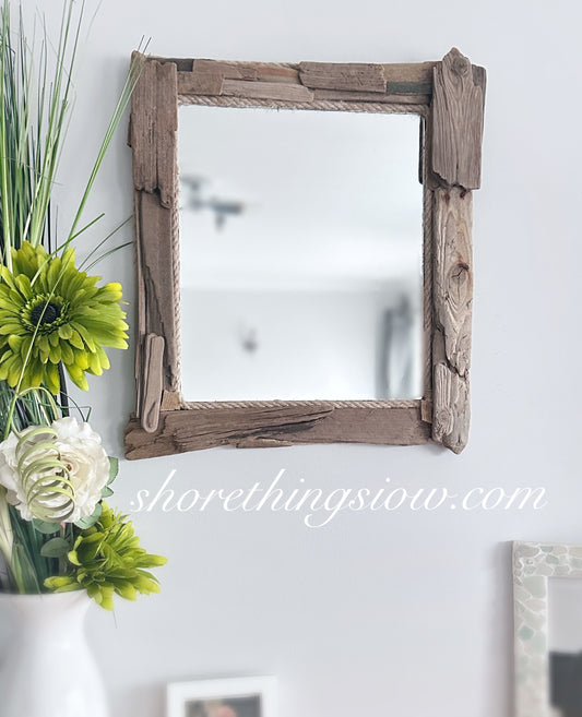 Driftwood Mirror 16”x18”