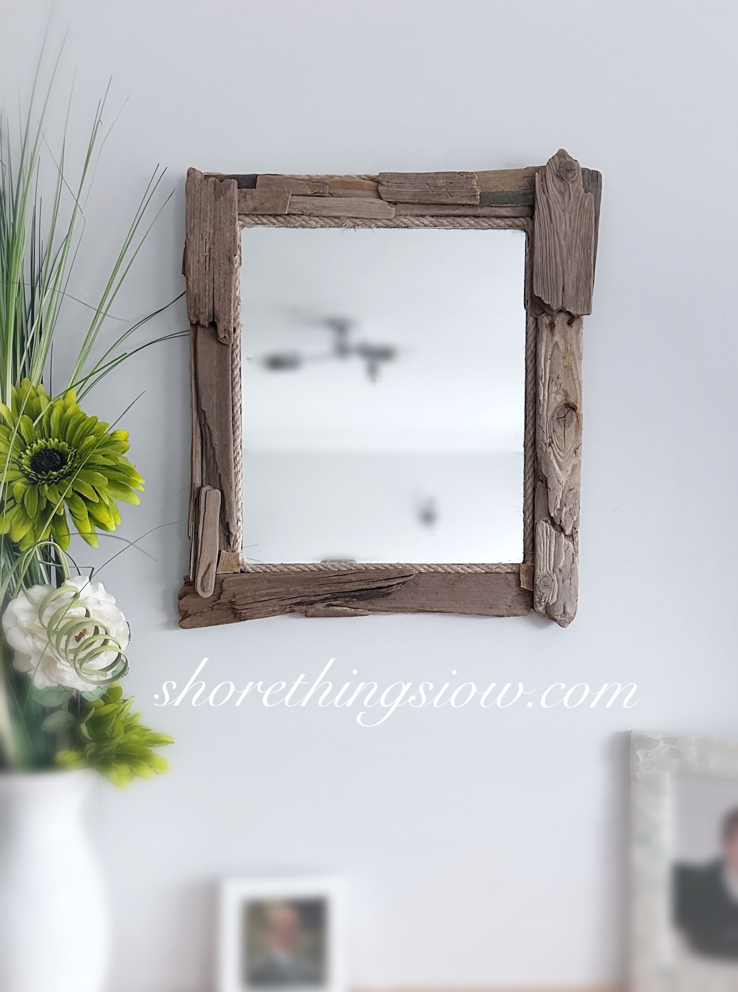 Driftwood Mirror 16”x18”