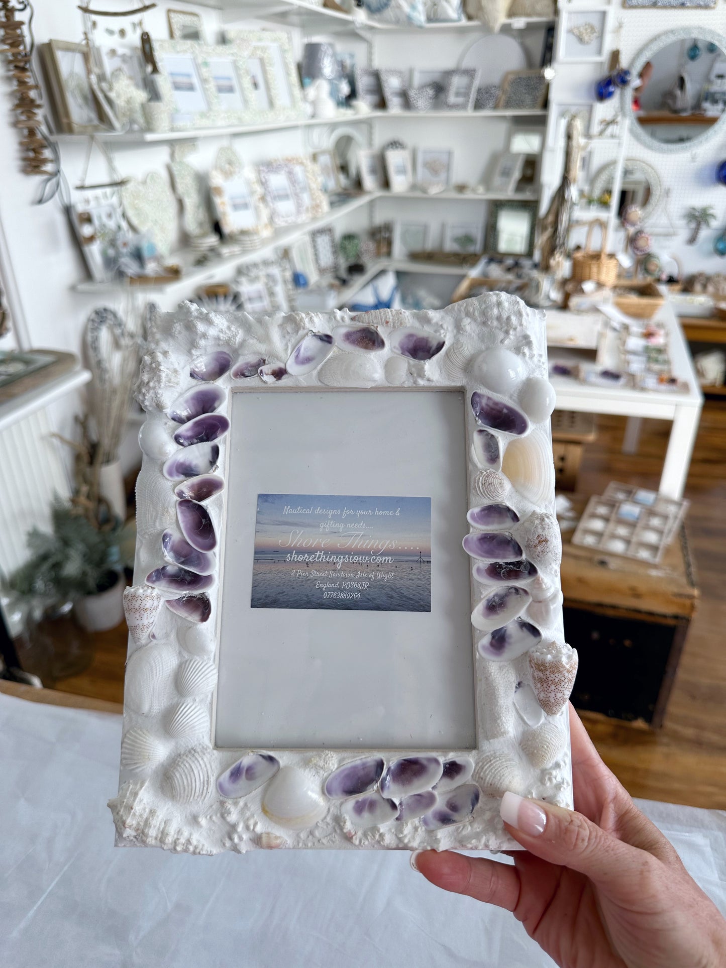 Sea Shell Photo Frame 7x5”