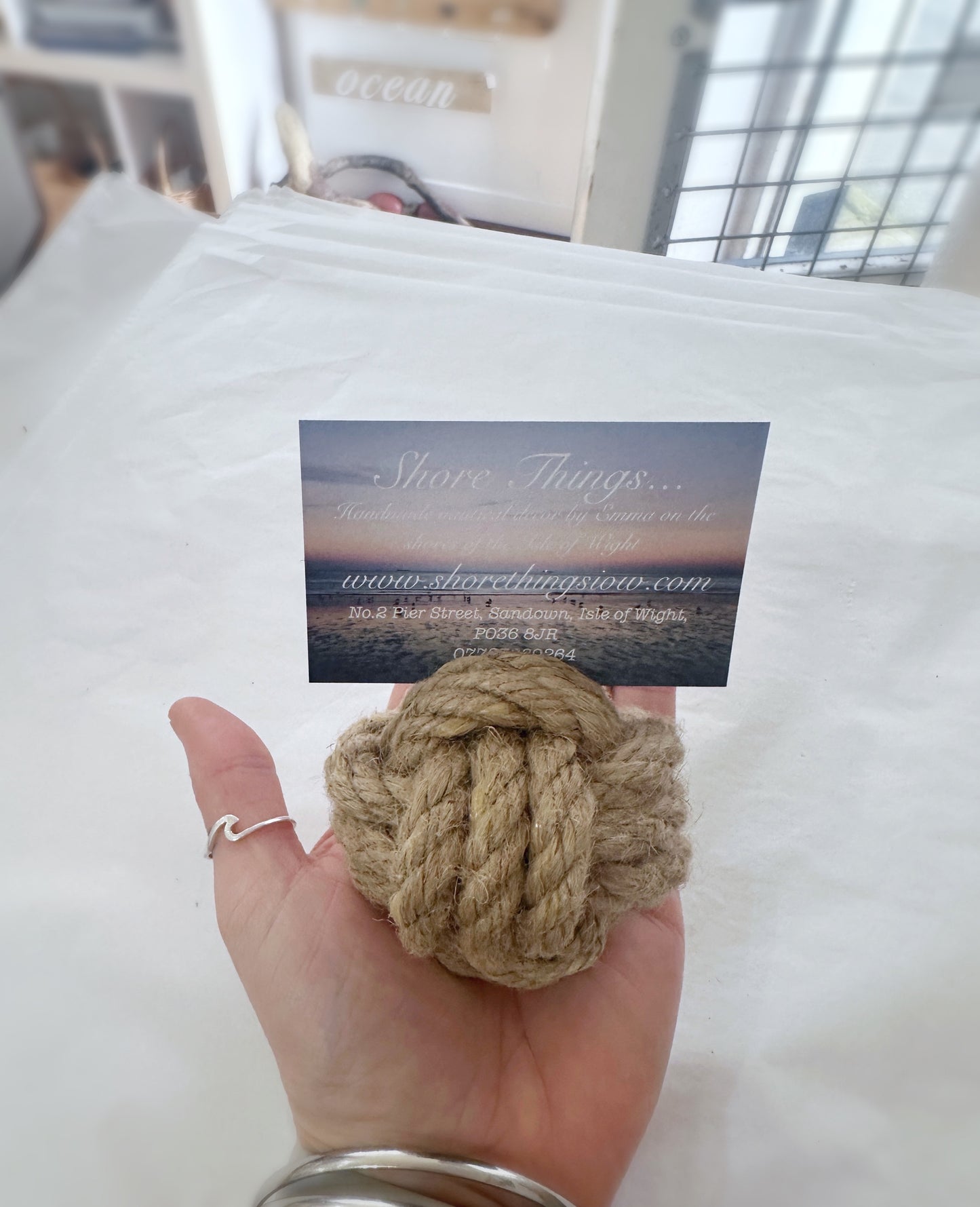 Rope Place Card Holder
