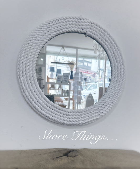 White Rope Mirror 15”
