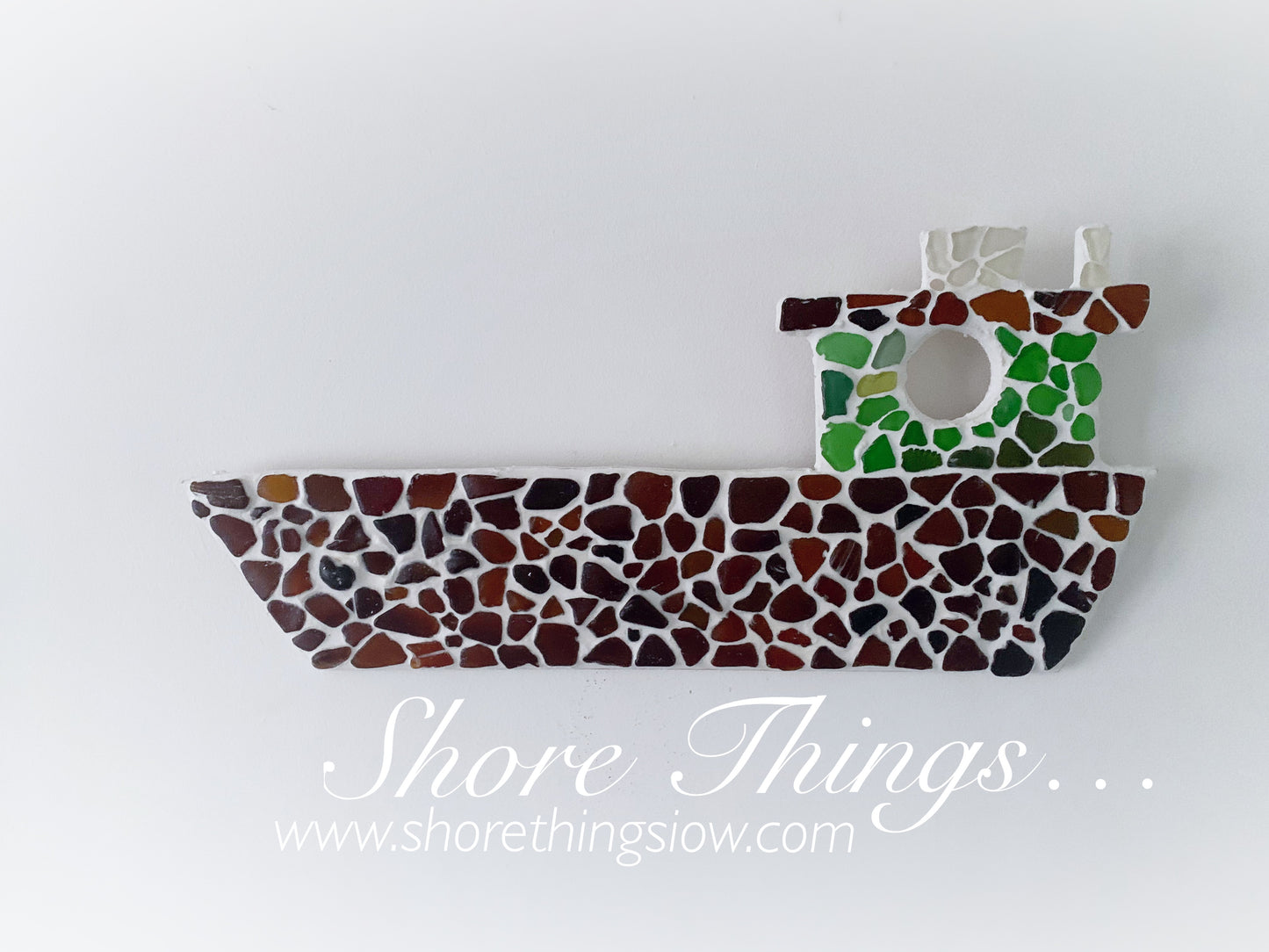 Sea Glass Fishing Boat