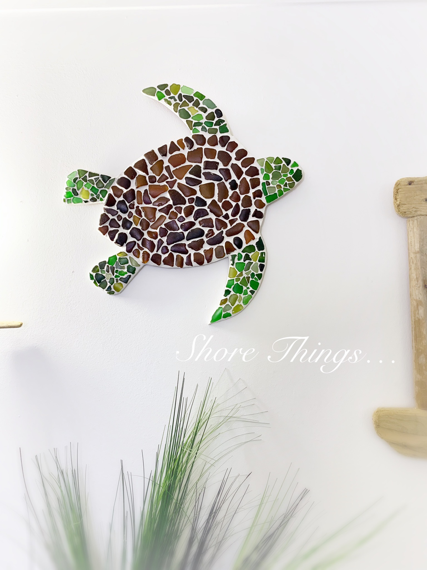 Sea Glass Turtle 45cm