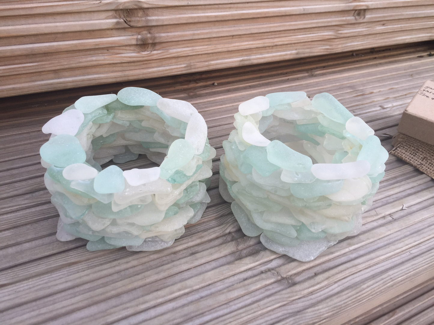 Sea Glass Tea Light Cover
