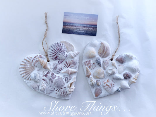 Shell hanging heart
