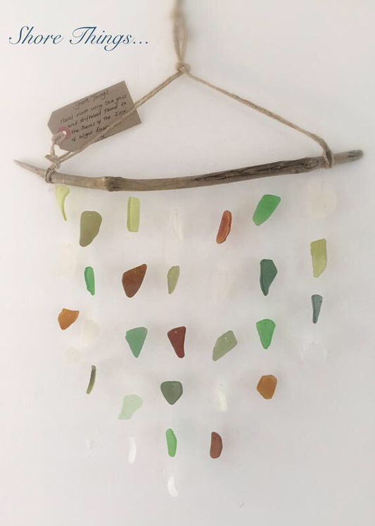 Green Sea Glass Mobile