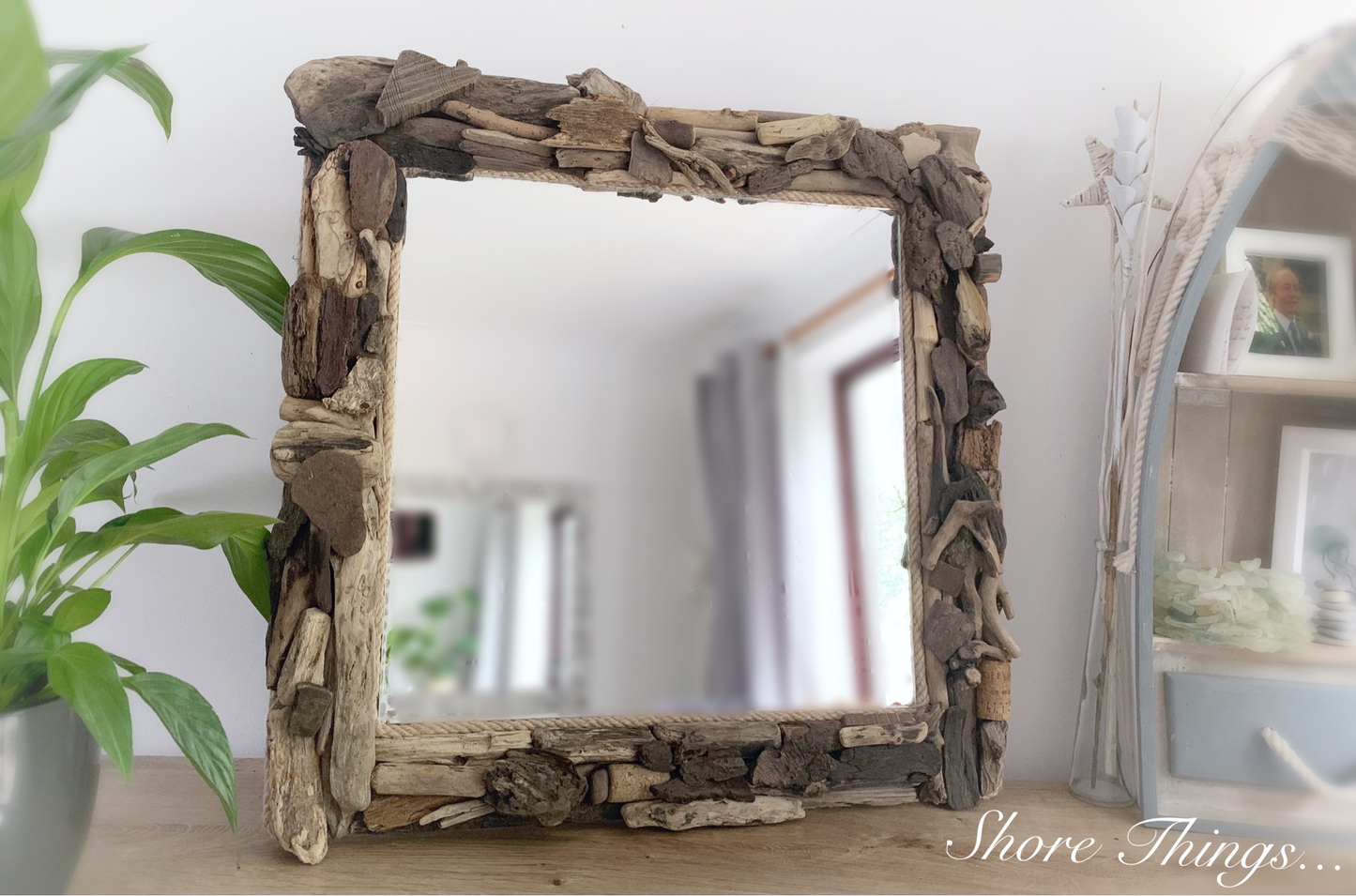 Driftwood Mirror 24”x24”