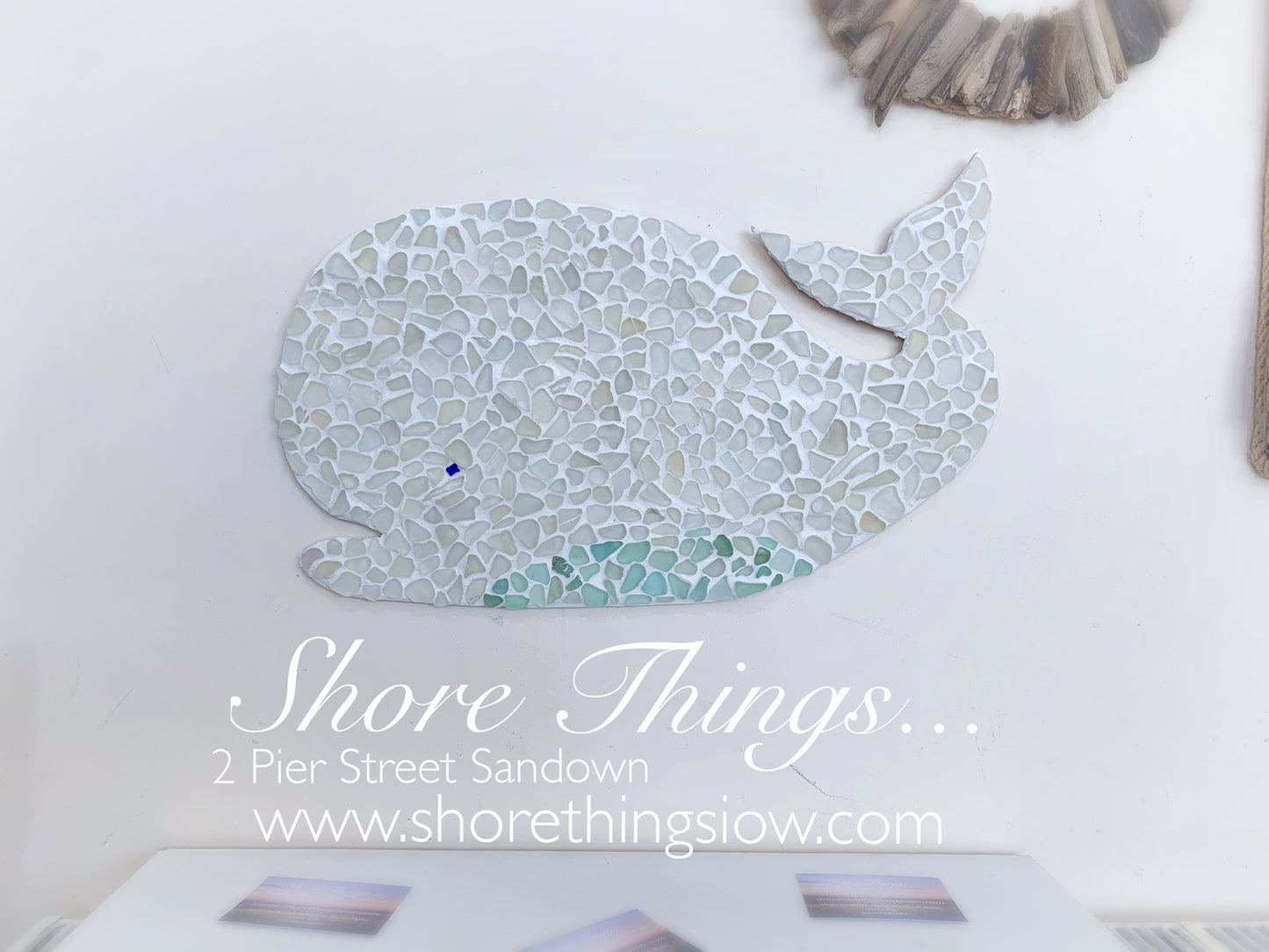Sea Glass Whale 45cm