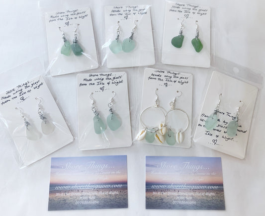 Sea Glass Drop Earrings