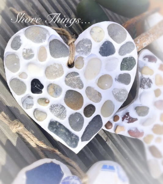 Pebble Hanging Heart