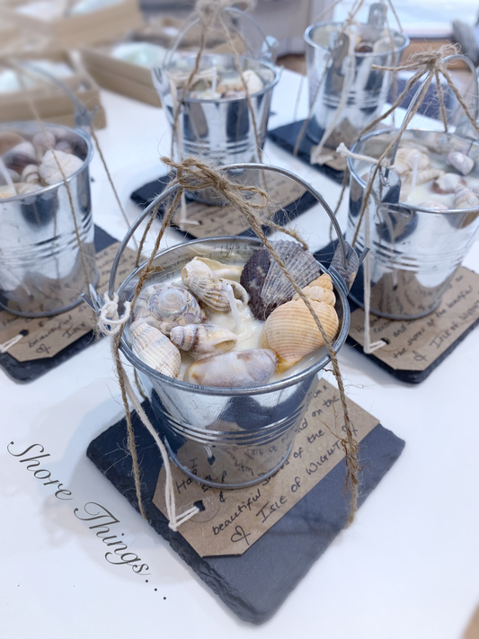 Shell Bucket Candle